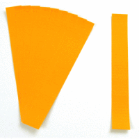 Einsteckkarten für 9,5mm Einsteckschiene 40x7,5mm VE=420 Stück orange
