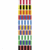 Tonpapier Streifen 130g/qm 49,5x68cm VE=10 Bogen 10 Farben sortiert