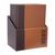 Securit Contemporary Menu Covers and Storage Box in Brown - A4 - Pack of 20