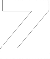 Einzelbuchstabe - Z, Weiß, 25 mm, Folie, Selbstklebend, Für außen und innen