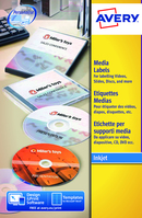 Etichette bianche opache per CD stampanti Inkjet - d.117 - 25 ff