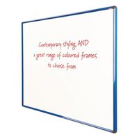 Shield® deluxe coloured frame whiteboards - 900 x 1200mm, blue