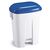 Pedal bins with coloured lids 60L