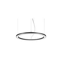 LED Pendel-Ringleuchte BIRO CIRCLE, IP20, ø 120 cm, Höhe 3,5 cm, 78W, 4000K, 9401lm, schwarz