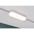 1-Phasen LED Panel URAIL DECK, oval, 52 x 12cm, 230V, 13.5W 3000K, Metall, dimmbar, Weiß