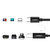 Kabel przewód do drukarki USB-C - USB-B 480Mb/s 2m czarny