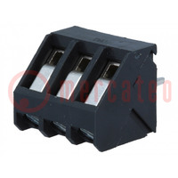 PCB terminal block; angled 45°; 5mm; ways: 3; on PCBs; 0.5÷2.5mm2