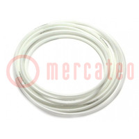 Pneumatic tubing; max.8bar; L: 100m; r bending min: 35mm; white