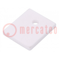Heat transfer pad: ceramic; TO218,TO247; L: 21mm; W: 25mm; Thk: 3mm