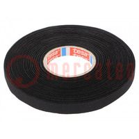 Tape: textile; W: 9mm; L: 25m; Thk: 300um; Automotive; natural rubber