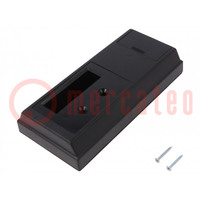 Enclosure: wall mounting; X: 81mm; Y: 170mm; Z: 32mm; ABS; black