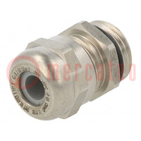 Cable gland; PG9; IP68; stainless steel; natural; HSK-INOX-Ex