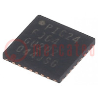 IC: PIC microcontroller; 64kB; 2÷3.6VDC; SMD; UQFN28; PIC24