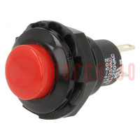 Switch: push-button; Pos: 2; SPST-NO; 1.5A/250VAC; 1.5A/250VDC