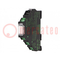 Relay: interface; Ucoil: 24VDC; 6A; for DIN rail mounting