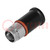 Adapter; cylindrical fuses; 6.3x32mm; 16A; black; 500VAC; UL94V-0