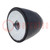 Vibration damper; M8; Ø: 50mm; rubber; L: 61mm; H: 8mm; 909N