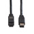 ROLINE IEEE 1394b / IEEE 1394 Kabel, 9/6polig, schwarz, 1,8 m