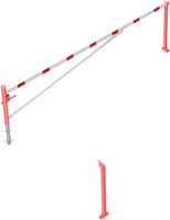 Modellbeispiel: Drehschranke, horizontal schwenkbar mit zwei Auflagestützen (Art. 4213.50-zb)