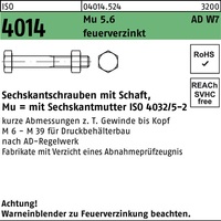 Sechskantschraube ISO 4014 Schaft M16x 1