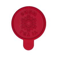 Artikelbild Cookie stamp "Snowflake", standard-red