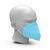 Artikelbild Masque respiratoire "Multi" FFP2 NR, kit de 10, noir, bleu clair