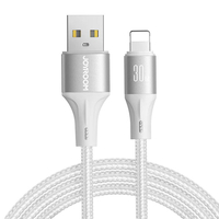 JOYROOM SA25-AL3 LIGHT-SPEED SERIES 3A CÂBLE DE DONNÉES DE CHARGE RAPIDE (USB-A VERS LIGHTNING) 1,2 M - BLANC