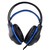 Słuchawki z mikrofonem gaming Deathstrike Niebieskie