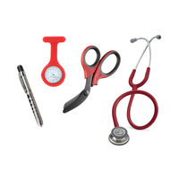Student Paramedic Essentials with xShear Trauma Shears - Red