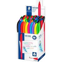 STAEDTLER BOLÍGRAFO BALL 4320 M 1,0MM TRIANGULAR CAJA 50 C/SURTIDOS