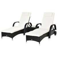 Outsunny 862-010BK outdoor chair Black, White