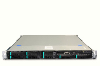 Intel R1208GZ4GCSAS sistema barebone per server Intel® C602 LGA 2011 (Socket R) Rack (1U) Nero, Metallico