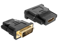 DeLOCK 65466 tussenstuk voor kabels DVI 24+1 HDMI Zwart