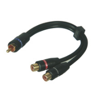 Goobay AVK 309-020 0.2m Audio-Kabel 0,2 m RCA 2 x RCA Schwarz