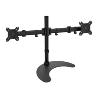 Techly Desk Stand for 2 Monitor 13-27" with Base h.400m ICA-LCD 3410 68,6 cm (27") Fekete Asztali