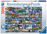 Ravensburger 99 Beautiful Places in Europe Blokk puzzle 3000 db Város