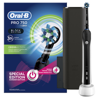 Oral-B PRO 80314423 brosse à dents électrique Adulte Brosse à dents rotative oscillante Noir, Blanc