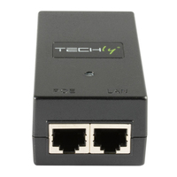 Techly I-SWHUB 1500STY PoE adapter Fast Ethernet 48 V