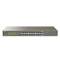 Tenda TEG1124P-24-250W hálózati kapcsoló Beállítást nem igénylő (unmanaged) Gigabit Ethernet (10/100/1000) Ethernet-áramellátás (PoE) támogatása