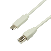 LogiLink CU0161 USB cable 2 m USB 2.0 USB C USB B Grey
