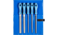 PFERD Machinist's file set WR 5-piece in plastic pouch 200mm cut 1 for coarse stock removal, roughing