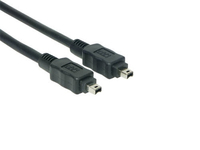 EXSYS EX-K6821 Firewire-Kabel 2 m 4-p Schwarz