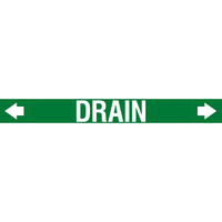 Brady ASMEPM-100X920MM-DRAIN selbstklebendes Etikett Rechteck Permanent Mehrfarbig