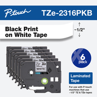 Brother TZE2316PKB label-making tape Black on white TZ/TZe