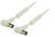 Valueline VLSP40120W250 coax-kabel 25 m Wit