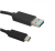 Qoltec 1.8m USB 3.1 C / USB 3.0 A kabel USB 1,8 m USB 3.2 Gen 1 (3.1 Gen 1) USB C USB A Czarny