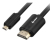 Sharkoon 1m, HDMI/Micro HDMI cavo HDMI HDMI tipo A (Standard) HDMI tipo D (Micro) Nero