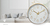 Nedis CLWA015PC30GD reloj de mesa o pared Alrededor Oro, Blanco