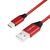 LogiLink CU0148 USB Kabel 1 m USB 2.0 USB A USB C Schwarz, Rot