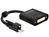 DeLOCK 62639 video kabel adapter 0,25 m Mini DisplayPort DVI-I Zwart